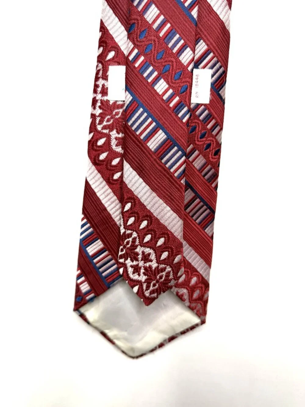 Vintage Armando Collection 1970’s Mens Neck Tie 4 ¼” Wide Red Blue Gray Necktie